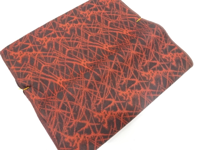 JAPANESE KIMONO / ANTIQUE BOLT FOR KIMONO / WOVEN CRACKED ICE